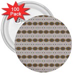 Balls Of Energy 70s Vibes 3  Buttons (100 pack)  Front