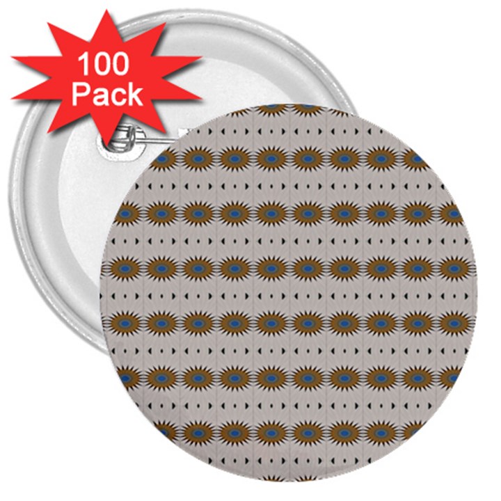 Balls Of Energy 70s Vibes 3  Buttons (100 pack) 