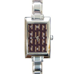 King Pineapple Rectangle Italian Charm Watch by ConteMonfrey