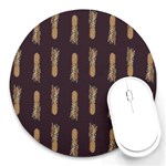 King Pineapple Round Mousepad Front