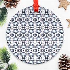 Blue Flowers Ornament (round) by ConteMonfrey