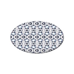 Blue Flowers Sticker (oval) by ConteMonfrey