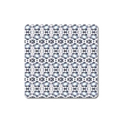 Blue Flowers Square Magnet by ConteMonfrey