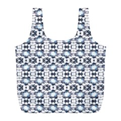 Blue Flowers Full Print Recycle Bag (l) by ConteMonfrey