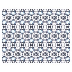 Blue Flowers Double Sided Flano Blanket (medium)  by ConteMonfrey