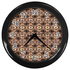 Abstract Sunflower Wall Clock (black) by ConteMonfrey