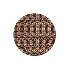 Abstract Sunflower Rubber Round Coaster (4 Pack) by ConteMonfrey