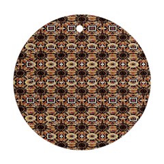 Abstract Sunflower Round Ornament (two Sides) by ConteMonfrey