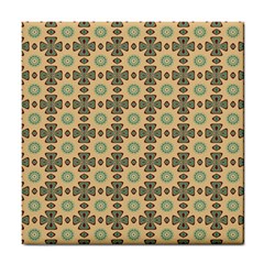 Abstracr Green Caramels Tile Coaster by ConteMonfrey