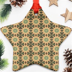 Abstracr Green Caramels Ornament (star) by ConteMonfrey