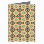 Abstracr Green Caramels Greeting Card Left