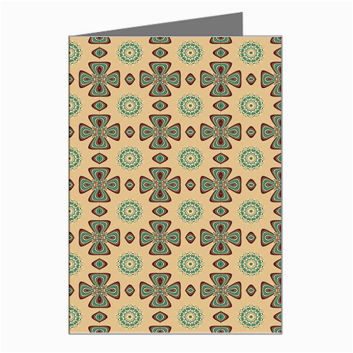 Abstracr Green Caramels Greeting Card