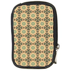 Abstracr Green Caramels Compact Camera Leather Case by ConteMonfrey