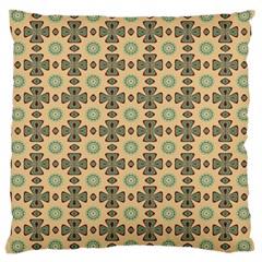 Abstracr Green Caramels Large Cushion Case (one Side) by ConteMonfrey