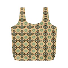 Abstracr Green Caramels Full Print Recycle Bag (m) by ConteMonfrey