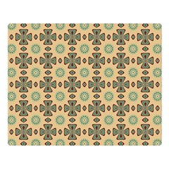 Abstracr Green Caramels Double Sided Flano Blanket (large)  by ConteMonfrey