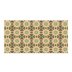 Abstracr Green Caramels Satin Wrap 35  X 70  by ConteMonfrey