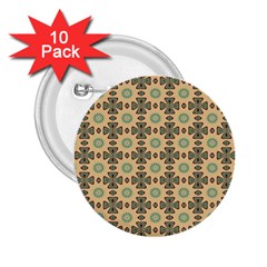 Abstract Green Caramels 2 25  Buttons (10 Pack)  by ConteMonfrey