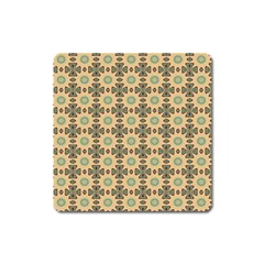 Abstract Green Caramels Square Magnet by ConteMonfrey