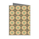 Abstract Green Caramels Mini Greeting Card Right