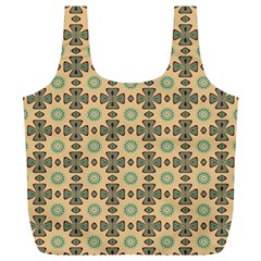 Abstract Green Caramels Full Print Recycle Bag (xl) by ConteMonfrey