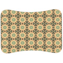 Abstract Green Caramels Velour Seat Head Rest Cushion by ConteMonfrey