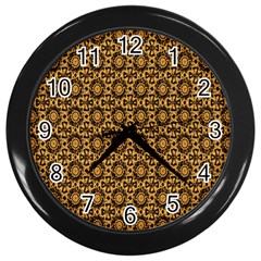 Cat Head Caleidoscope Wall Clock (black) by ConteMonfrey