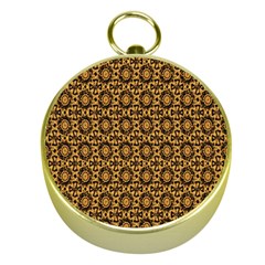 Cat Head Caleidoscope Gold Compasses by ConteMonfrey