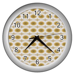 Abstract Petals Wall Clock (silver) by ConteMonfrey