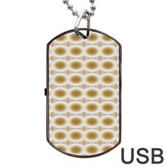 Abstract Petals Dog Tag Usb Flash (one Side) by ConteMonfrey