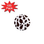 Cow spots brown white 1  Mini Magnets (100 pack)  Front