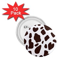 Cow Spots Brown White 1 75  Buttons (10 Pack) by ConteMonfrey