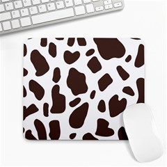 Cow Spots Brown White Large Mousepad by ConteMonfrey