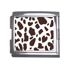 Cow Spots Brown White Mega Link Italian Charm (18mm) by ConteMonfrey