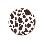 Cow spots brown white Magnet 3  (Round) Front