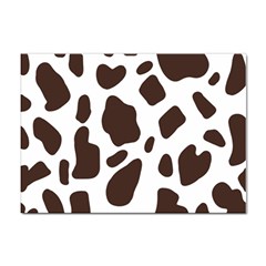 Cow Spots Brown White Sticker A4 (100 Pack)