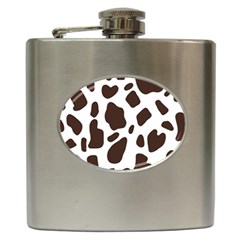 Cow Spots Brown White Hip Flask (6 Oz) by ConteMonfrey