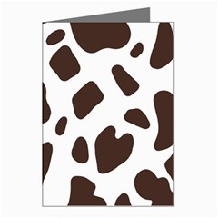 Cow Spots Brown White Greeting Cards (pkg Of 8) by ConteMonfrey