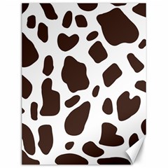 Cow Spots Brown White Canvas 12  X 16  by ConteMonfrey