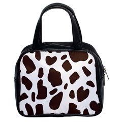 Cow Spots Brown White Classic Handbag (two Sides) by ConteMonfrey