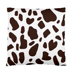 Cow Spots Brown White Standard Cushion Case (two Sides) by ConteMonfrey