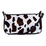 Cow spots brown white Shoulder Clutch Bag Front