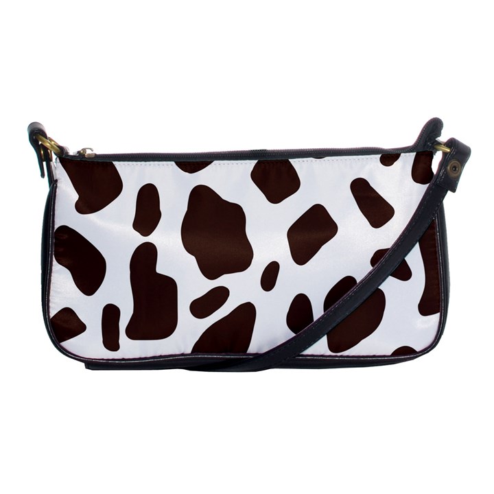 Cow spots brown white Shoulder Clutch Bag