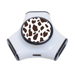 Cow Spots Brown White 3-port Usb Hub by ConteMonfrey