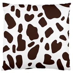 Cow Spots Brown White Large Cushion Case (one Side) by ConteMonfrey