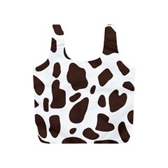 Cow Spots Brown White Full Print Recycle Bag (s) by ConteMonfrey