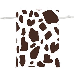 Cow Spots Brown White  Lightweight Drawstring Pouch (xl) by ConteMonfrey