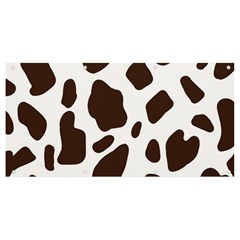 Cow Spots Brown White Banner And Sign 8  X 4  by ConteMonfrey