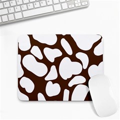 Brown White Cow Small Mousepad by ConteMonfrey