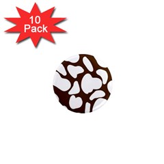 Brown White Cow 1  Mini Magnet (10 Pack)  by ConteMonfrey